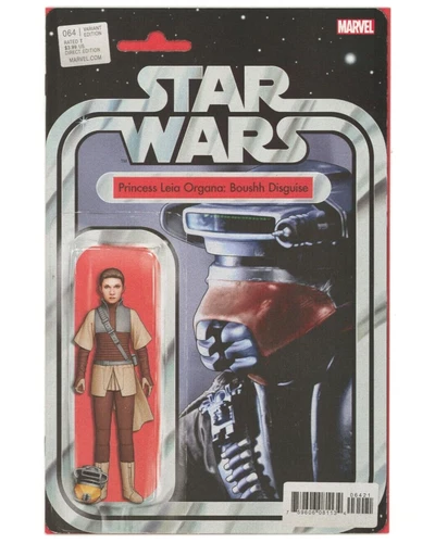 Marvel Comics STAR WARS (2015) #64 PRINCESS LEIA Action Figure Variant Cover