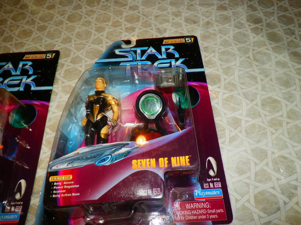 LOTE 3 Star Trek 1998 Figura siete de nueve, Kirk, Keiko Warp Factor Serie 4,5 Foto 3 de 4
