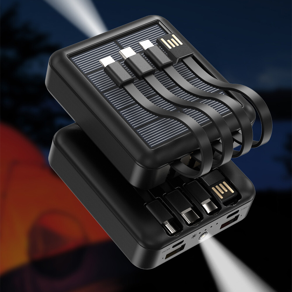 40000mAh Power Bank 4 USB Pack Charger Backup External