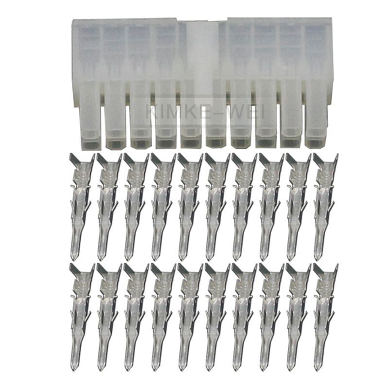20 Pin/Way Molex Mini-Fit Jr 5557/5559 4.2mm Connector Kits (Plug+
