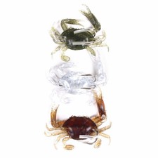 3pcs 8cm/19g 3D Simulation Crab Bait with Hook Soft Silicone Fishing Lure Tackle