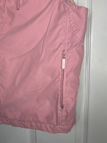 Womens Pink Floral Vanheusen Puff Vest Size Medium - Picture 3 of 7