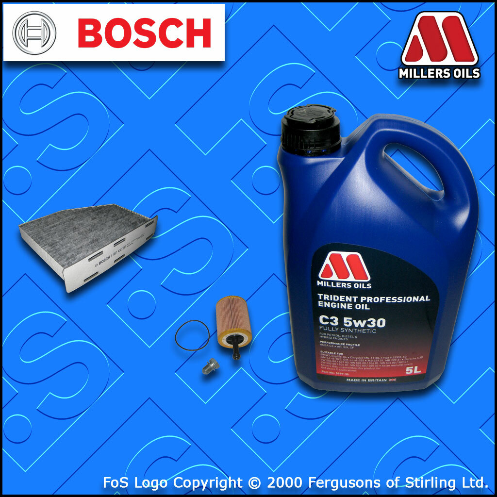 SERVICE KIT for VW PASSAT (3C) 2.0 TDI OIL CABIN FILTERS +OIL (2005-2010)