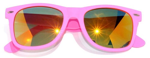 KIDS PINK SUNGLASSES POLARIZED MIRROR LENS PROTECT CHILD'S EYES FROM UVB W/POUCH - Picture 3 of 10