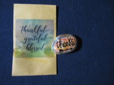 Small Painted Thankful Rock - Includes Shipping 