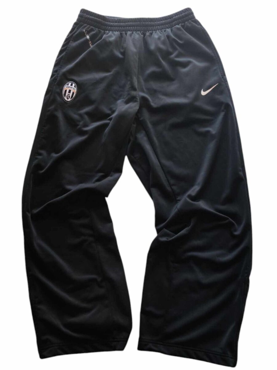Nike Juventus Vintage Baggy Black Trackpants Y2k Men's