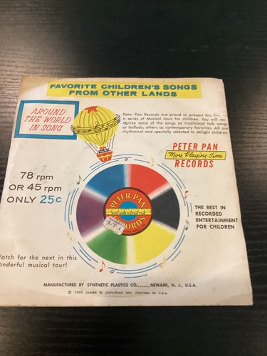 1959 Mexiko Peter Pan Schallplatten 78 U/min um die Welt in Gesang - Bild 5 von 7
