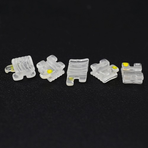 Ortodoncia Dental Cerámica Brackets Zafiro Estético Roth 022 345 Ganchos - Imagen 5 de 19