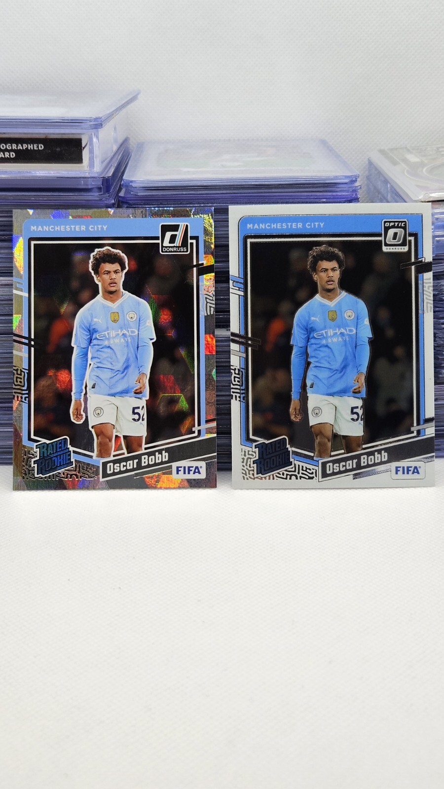 2023-24 Panini Donruss Rated Rookie Oscar Bobb Cubic And Base RC #178