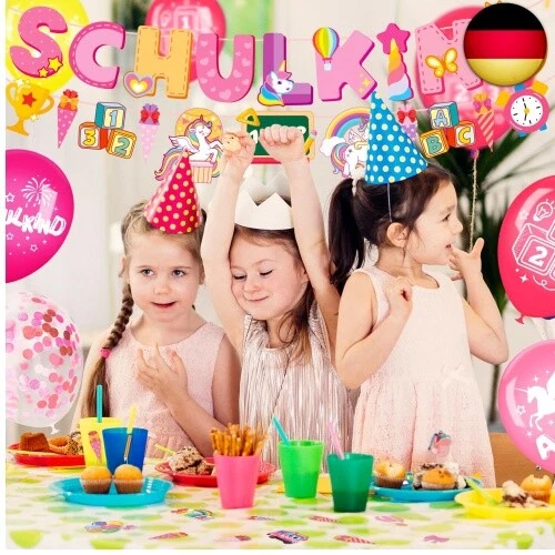 Elidepe Einschulung Mädchen, Einschulung Deko, Rosa Einhorn Schulanfang Deko - Bild 6 von 13