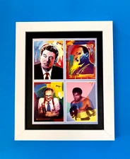 PETER MAX + BEAUTIFUL + POP ART  SIGNED VINTAGE  PRINT  + NEW WHITE FRAME