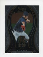 2021 PANINI SELECT BASEBALL 25 MAN A.J. MINTER ATLANTA BRAVES #25M-17