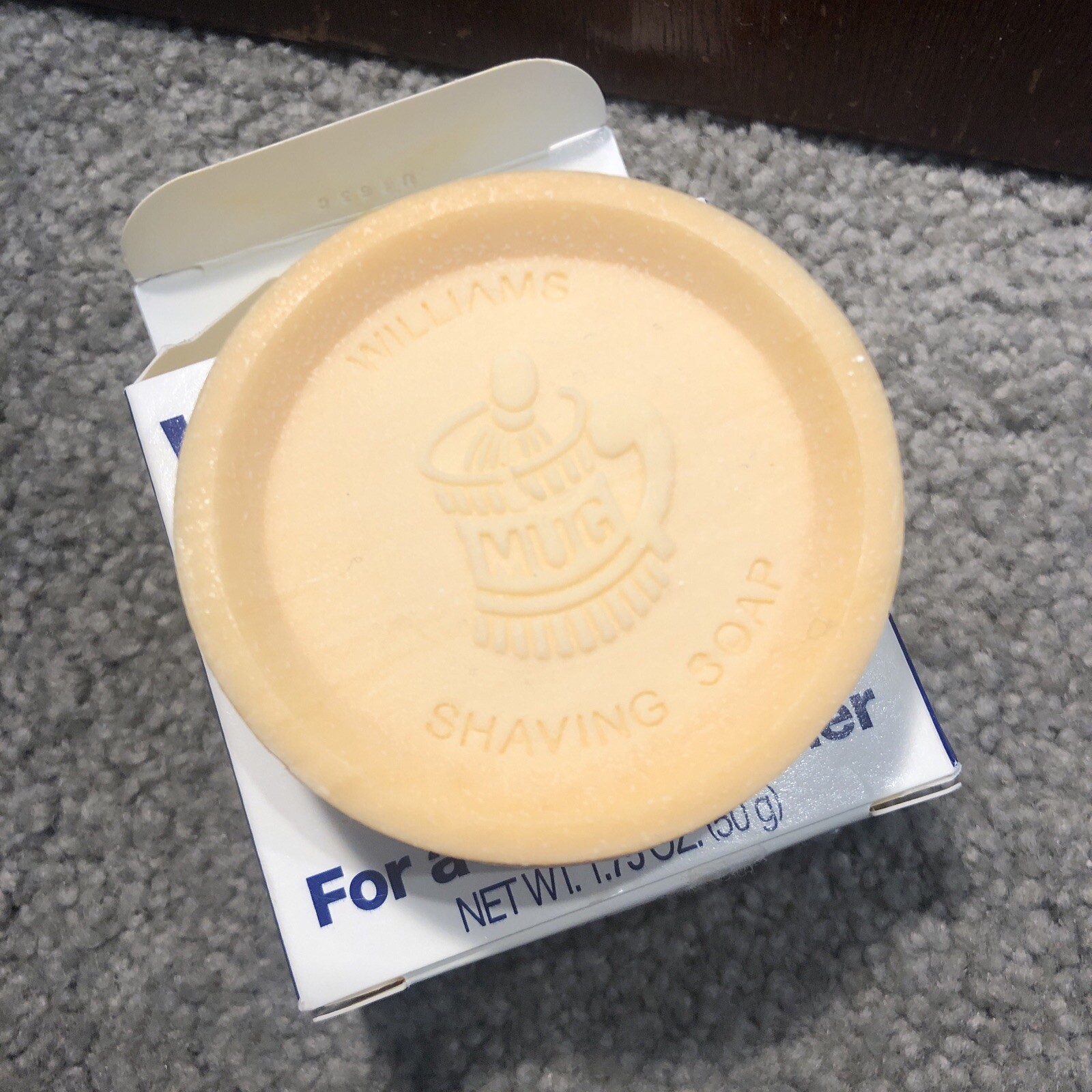 Williams Mug Shaving Soap, 1.75oz, Lasting Lather, Leaves Skin Smooth