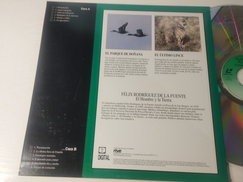 Felix Rodriguez De La Fuente Homme Et La Tierra Doñana Lince - LASERDISC LD - Afbeelding 4 van 5