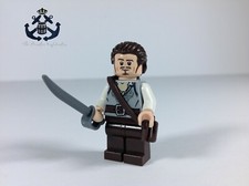 Lego Minifigure Pirates of the Caribbean Will Turner poc026 w/ Scabbard - Pearl