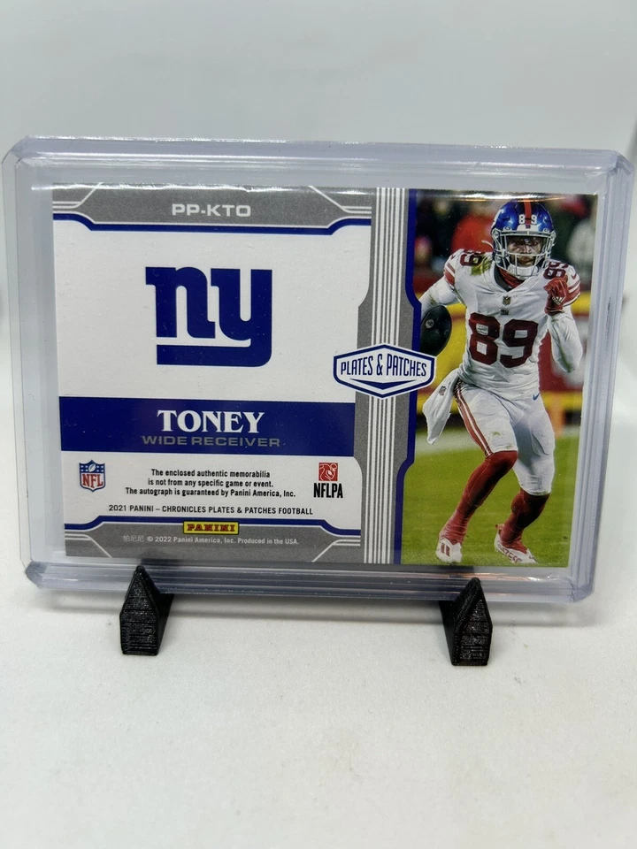 Kadarius Toney 2021 Chronicles Plates & Patches  Auto Patch RC  /25 SSP - Image 2 of 4