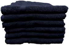 2 Piece Bath Towel Set | 100% Cotton | 27 x 54 | Solid Navy Blue
