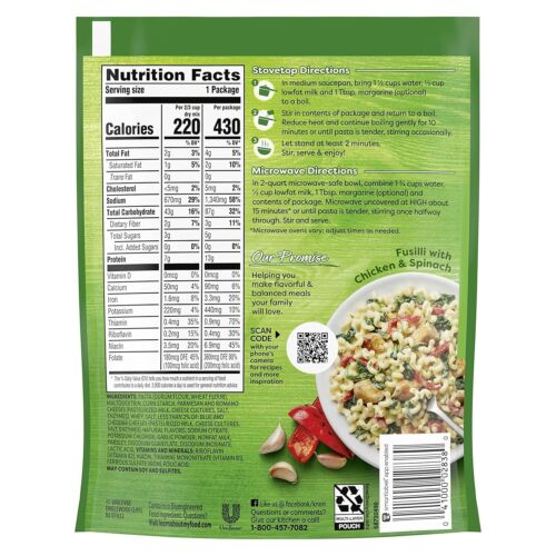 Pack of 8 Four Cheese Pasta Sides - Fusilli Pasta with Rich Cheeses, 10 Min Cook - Picture 4 of 17