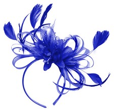 Customised Feather Hair Fascinator on Headband Wedding Royal Ascot Races Bespoke