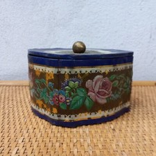 Antica Scatola In Metallo Latta