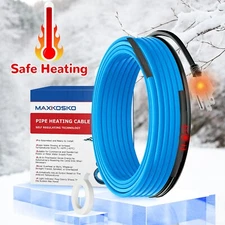 Smart Heat Tape with Thermostat for Optimal Water Pipe Protection and Flow