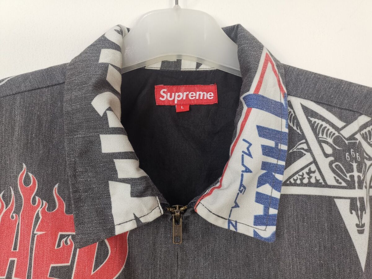 SUPREME x THRASHER SS15 Worker Jacket Tops Streetwear SUPREME x THRASHER SS15 Worker Jacket Tops Streetwear