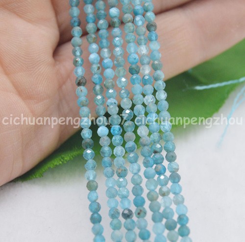 Genuine Natural 2mm Faceted Multicolor Gemstone Round Loose Beads 15.5" - Picture 16 of 19