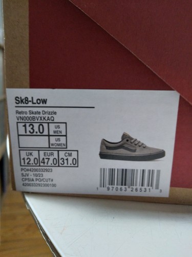 Vans Sk8-Low Retro Skate Drizzle USA Herren Größe 13 - Bild 21 von 22