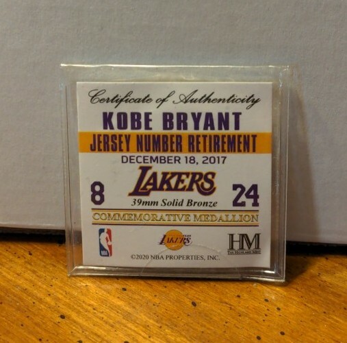 Kobe Bryant Commemorative Medallion Coin Nba 2k 21 Damaged For Sale Online Ebay