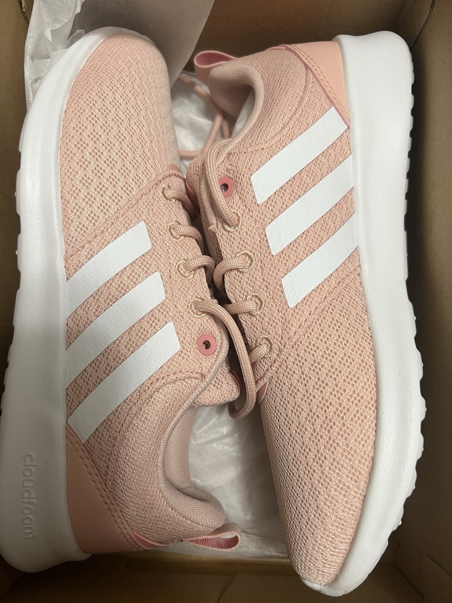 NIB Adidas QT Racer Women's Everyday Cushioned Sneakers, Pink/White  Size