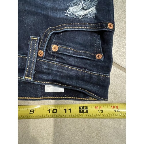 Levis Jeans Damen 27 Blau Ribcage Straight Ankle Button Fly Dark Wash Denim - Bild 3 von 5