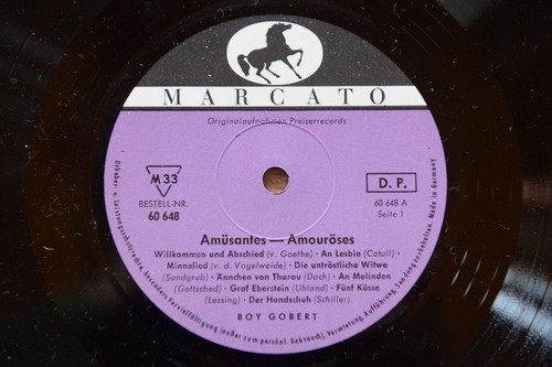 BOY GOBERT Amüsantes - Amouröses 10'' EP Marcato 60648 - Picture 3 of 5