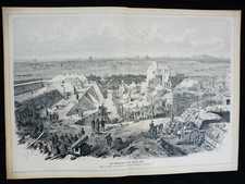 Fort De Montrouge Plupart 14. Février 1871 Gravure sur Bois Années Guerre