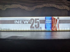 Bud Light The New 25 Oz Motion Light Detection Changeable Slide Sign Suction Cup