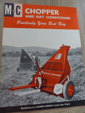 Catalogue,Brochure,Prospectus Agricole Tracteurs, Mathews Company  1960 (USA)