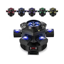 Moving Head DJ Lights, Spolehli 150W RGBW LED Stage Light with 6 Arms Beam, B...