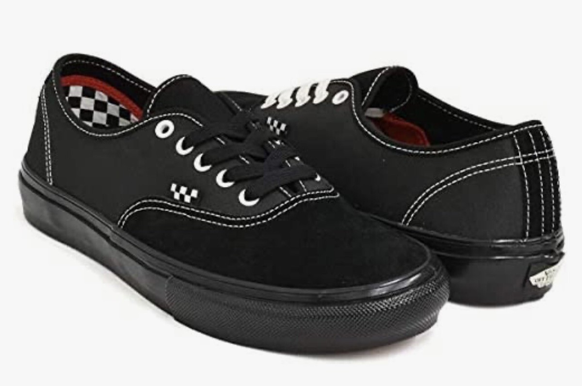 Vans Skate Authentic, PopCush Pop Cush, Black, Suede, Canvas, US