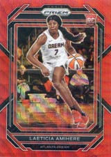 2023 Panini Prizm WNBA LAETICIA AMIHERE RC ROOKIE #140 RED RUBY WAVE PRIZM DREAM