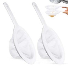 2pcs Brine Shrimp Net 80/200 Mesh, Artemia Baby Eggshell Harvesting Separator