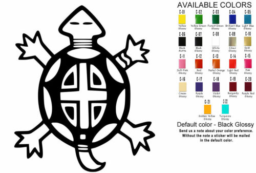 Indian Turtle Clan Vinyl Decal Sticker Native American Spirit Indian USA Seller - Bild 3 von 3