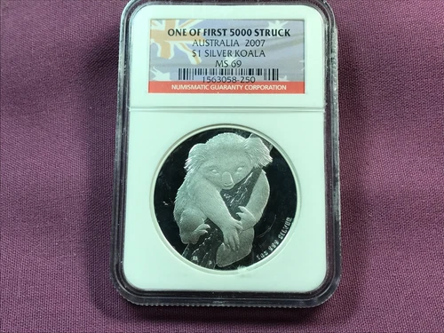 T2: World Coin Australia 2007 Koala MS69 NGC. Free Insured Shipping in U.S.