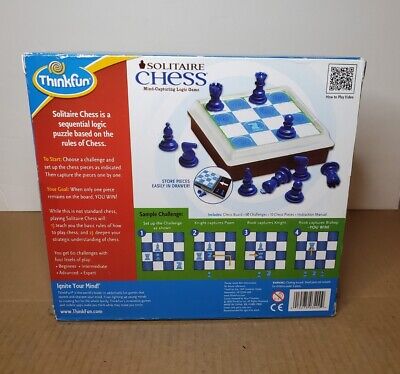 2010 ThinkFun Solitaire Chess Logic Puzzle Board Game for sale online