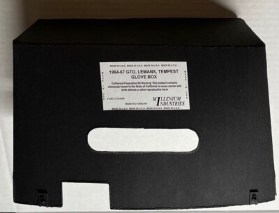 1964-67 Pontiac GTO, Lemans, Tempest Glove Box Insert Licensed GM Manufacturer