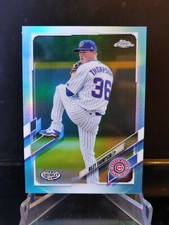 Riley Thompson RC 2021 Topps Pro Debut Aqua Chrome Refractor #PDC-117  16/75  