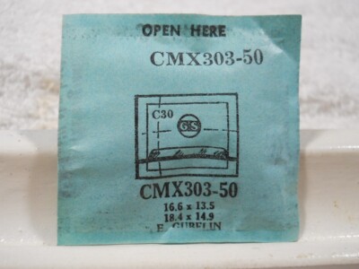 GS-CMX303-5 Watch Crystal Fit E. Gubelin - 18.4 x 14.9 - 16.6 x 13.5 mm Repair
