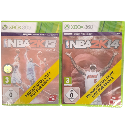 NBA 2K13 & 14 Basketball (XBox 360 PAL) Rare Promotional Copy - New & Sealed - Afbeelding 1 van 4