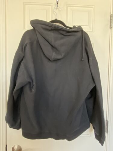 Vintage Fender Guitar Hoodie Y2K Full Zip Black XL DaVinci Rock & Roll - Picture 4 of 6