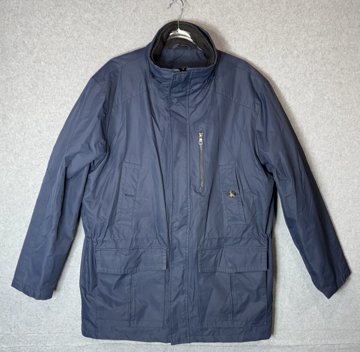 London Fog Jacket Mens Large Blue Quilted Lined Parka Zip Pockets Winter Coat
Opens in a new window 