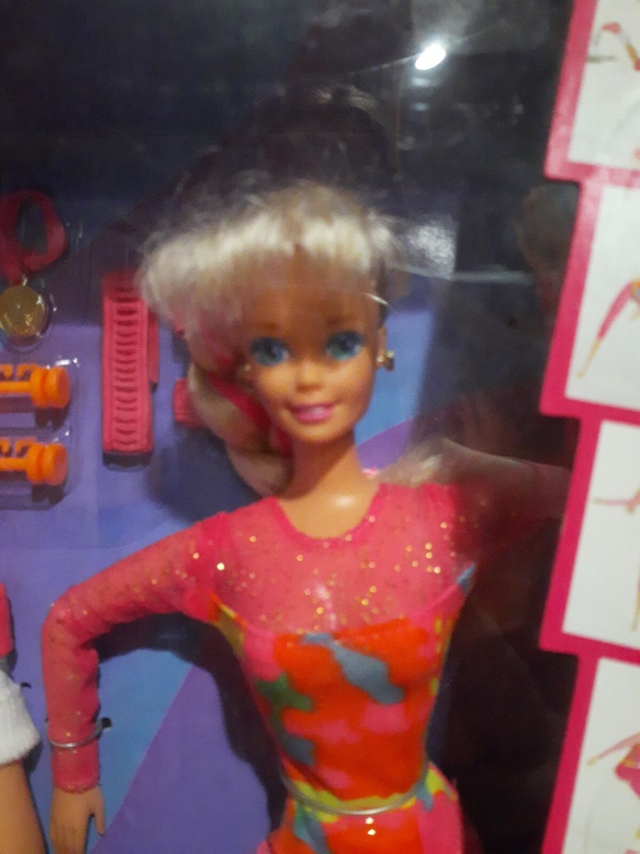 Rare Vintage 1993 Mattel Gymnast Barbie Doll 11921 New In Box