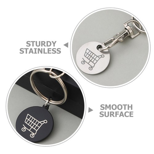 4PCS Trolley Token Key Ring Ornament Token Coin Keyring Small Trolley Token - Picture 8 of 12